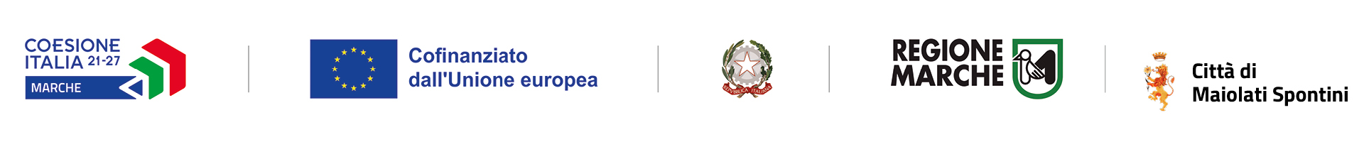 DigitalizziAMO Maiolati Spontini - Questo intervento è stato realizzato con il contributo dell’Unione europea Bando POR FESR Marche 2021-2027 - Asse 1 - Azione 1.2.2 - Int. 1.2.2.2 Bando per “Servizi digitali integrati”